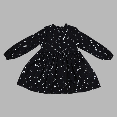 Платье Сердечки Чуди Кидс 604625Ц2-2 чёрный 01